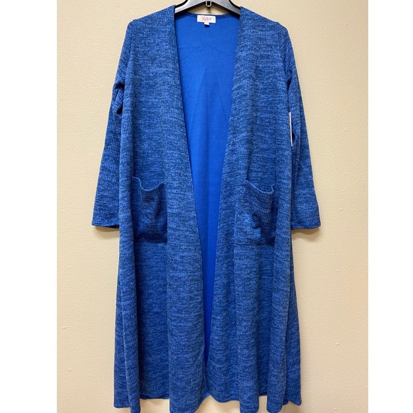 ⚡️FLASH SALE⚡️NWT LuLaRoe Sarah Cardigan Blue S - Picture 1 of 6